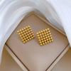 Square Round Beads Minimalist Stud Earrings Cold Wind Men'S And Women'S Earrings Personality Temperament Banquet Earrings