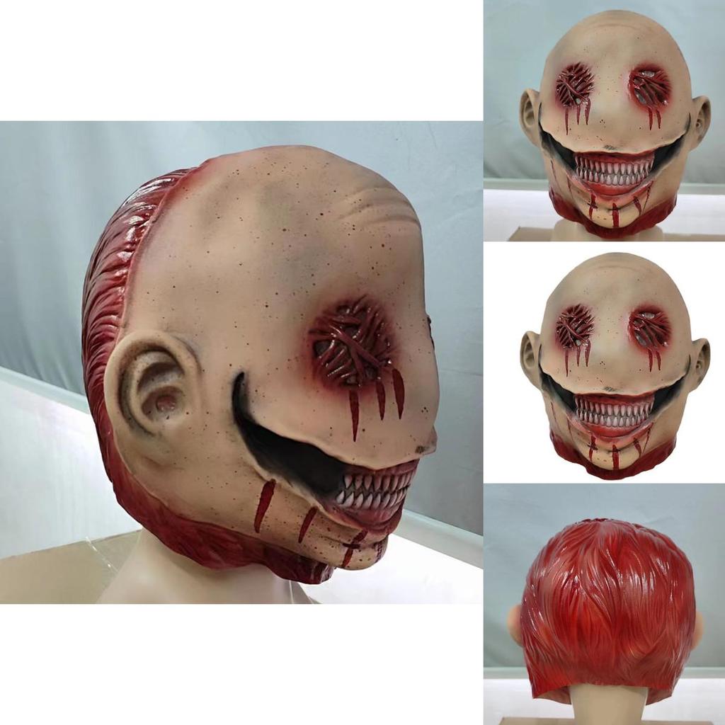 Latex Creepy Clown Mask With Diy Features For Horror Theme Halloween