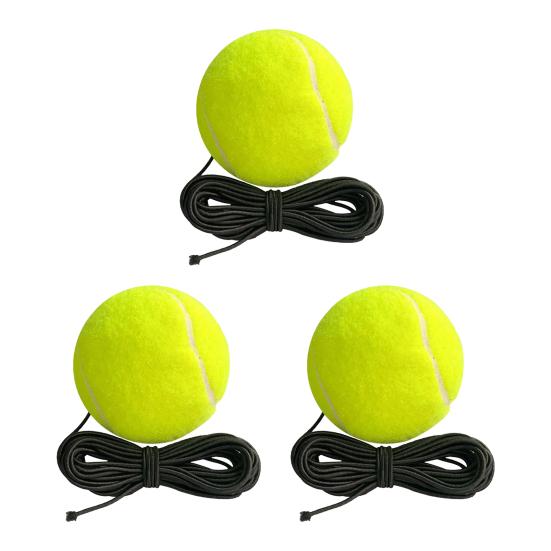 1/2/3 Adet Kordlu Tenis Antrenman Topu Başlangıç Seviyesi Kendiliğinden Pratik Tenis Topu
