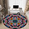 1pc Butterfly Kaleidoscope Chair Carpet for Office - Durable, Ideal for Chair Mats, Stylish & Functional Decorative Rug yy260130096