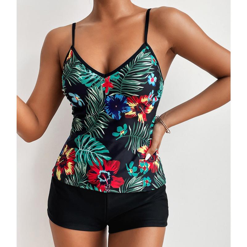 2026 Large Swimsuits Plus Size Tankini Sets Female Swimwear Beach Wear Two-Piece Bathing Suit Sports Pool Women's Swimming Suit