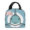 Cute Shark Insulated Lunch Bag for Women Children Leakproof Food Boxes Thermal Lunch Box Tote