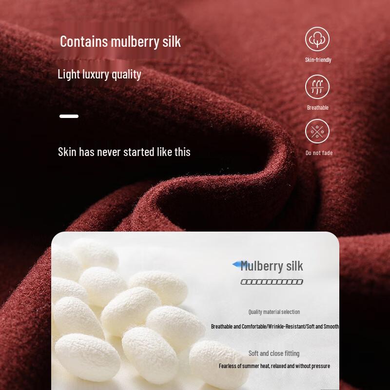 SHANSHAN Men's Autumn Long-Sleeve Merino Blend Polo T-Shirt