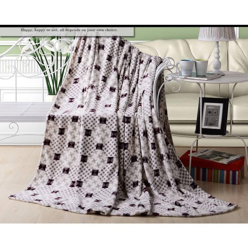 

Легкое флисовое коралловое одеяло Прочная ткань Современный стиль Принадлежности для кровати дивана Lattice,100X150CM