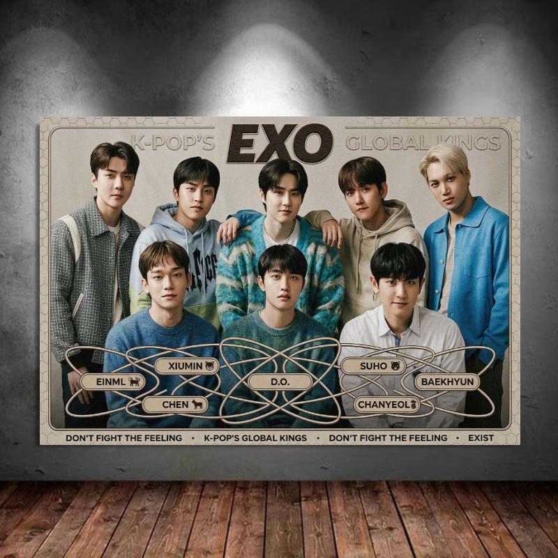 exo 100% Round Full Drill 5D DIY Diamond Painting Embroidery Cross Stitch Rhinestone Décor