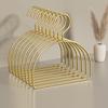 5Pcs Gold Iron Half Round Scarf Hangers Pet Clothes Rack Storage Hanger For Pants Towel Tie,Closet Organizer For Adult Kids
