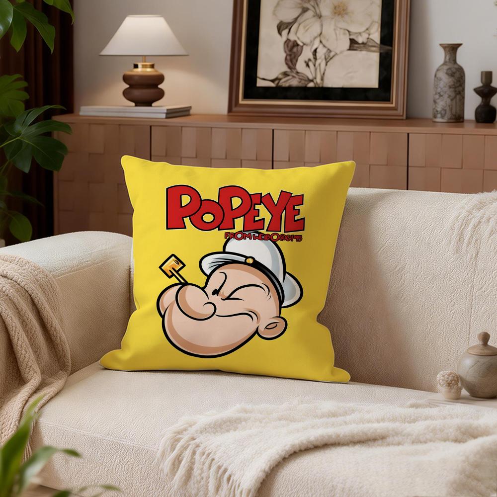 Classic Popeye the Sailor Cushion Cover Cushion Cover Set 4Pcs 50x50 45x45 40x40 Pillowcase Decorative Sofa Home Decor