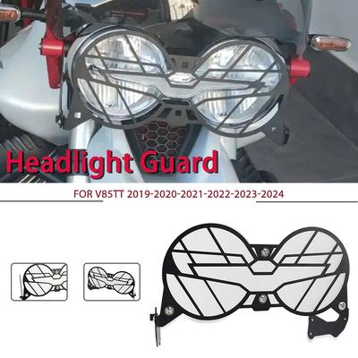 Motorcycle For Guzzi V85TT V85 TT V 85 TT 2024- Folding Headlight Guard Protector Grill Double Protection Cover