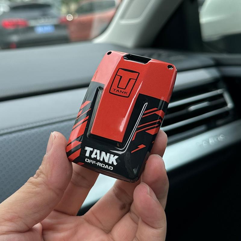For Tank 300 400 500 700 Hi4T Abs Key Fob Cover Case With Keychain - Anti-Scratch Protective Shell
