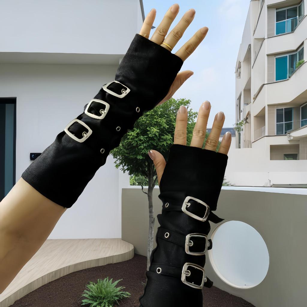 Dark Punk Millennium Hot Girl Cosplay Wristbands & Gloves