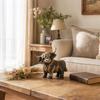 Cow Resin Figurine for Rustic Decor, Home Shelf Table Ornament