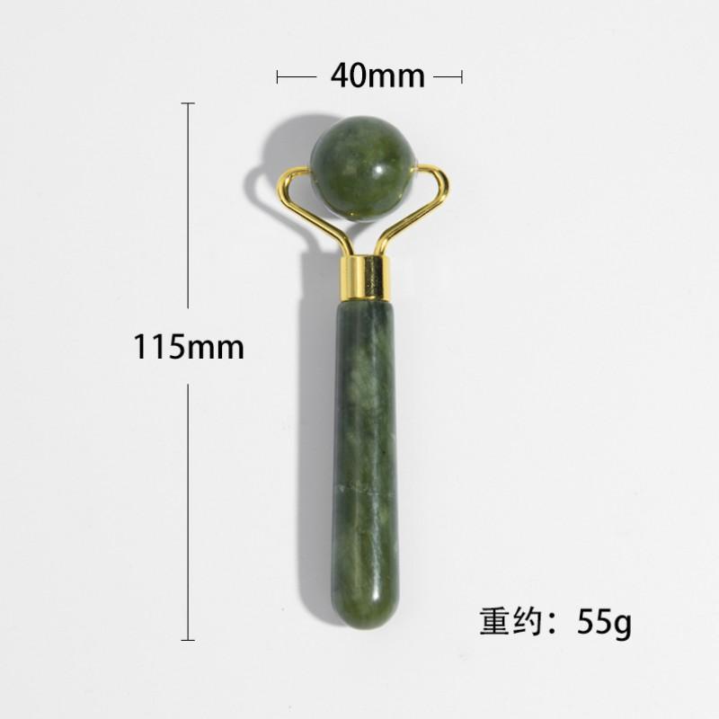 Natural Jade Facial Roller Set With Gua Sha Tool Face Massage Skin Care