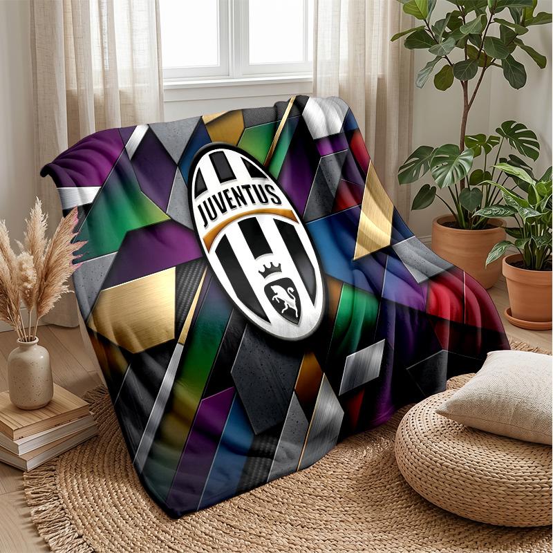 Juventus FC Theme blanket Soft Flannel Blanket Plush Throw Blanket Cozy Sofa Bed Blanket for Home Decor