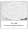 Men's White 8CM Height-Increasing Round Toe Microfiber Lace-up Casual Shoes with Thick Sole