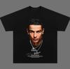 Unisex tričko Ronaldo s velkým obličejem, Vintage tričko Ronaldo, Unisex fotbalové tričko,