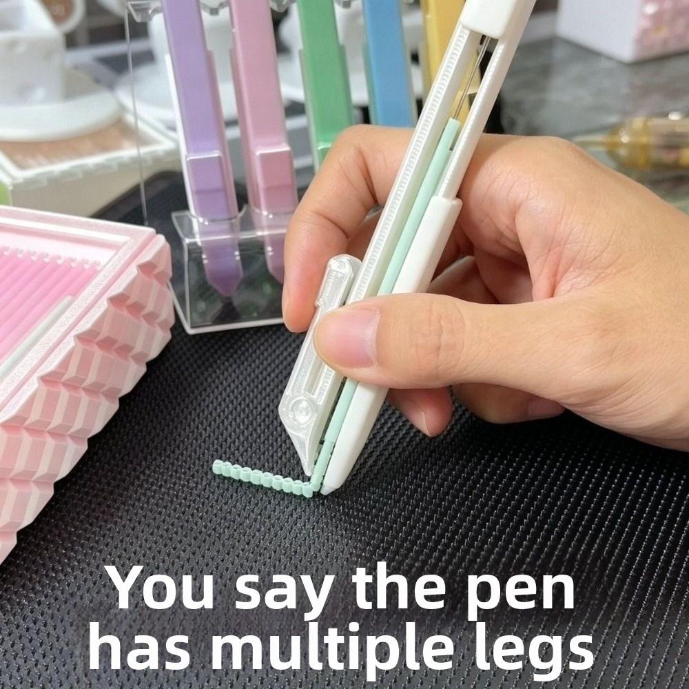 Efficient Storable Bead Pen Handheld Perler Bead Placement Pen  DIY Craft Projects