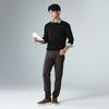 LILANZ Men's Pure Cotton Textured Crew Neck Knit Sweater