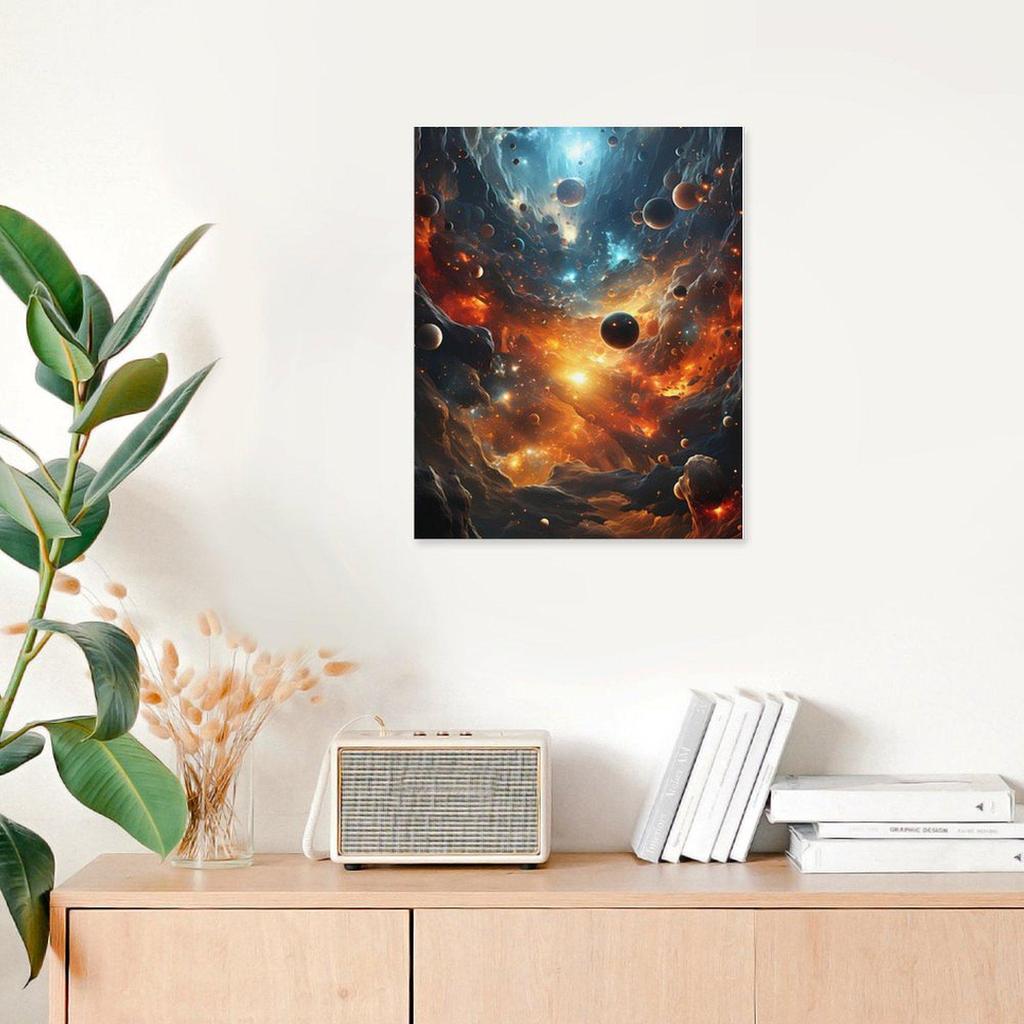 Custom Starry Sky Canvas Poster - Frameless Decorative Painting