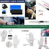 Window Tint Kit Car Wrap Tools with Felt Squeegee Utility Knife Shank Gasket Squeegee Vinyl Wrap Magnet Holder Kit Covering Tool