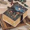 Handmade Leather Journal with Lock: Mushroom & Fairy Tale Grimoire