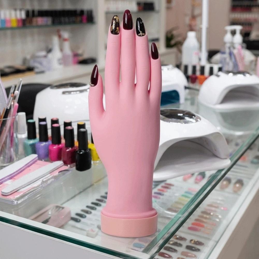 Soft Fake Hand Multi-joint Bendable Hand Model Durable Nail Practice Hand  Manicure Training