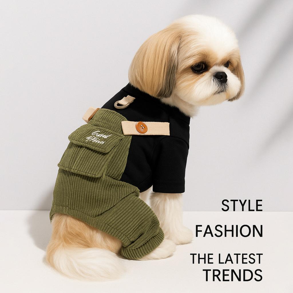 Pet Circle Dog Quad Pet Clothing Clothing Good Friend Overalls Collection