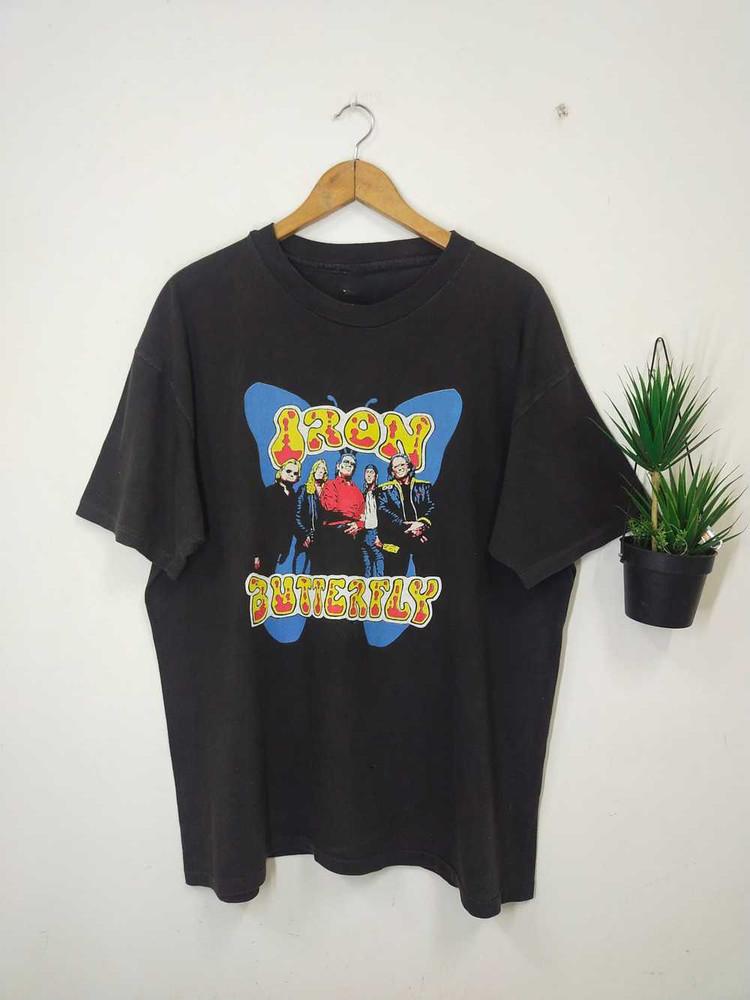 

Band Rock Iron Butterfly Tour Music T-Shirt Cotton Unisex Adult Tee UB038 Unisex T-Shirt XXXL