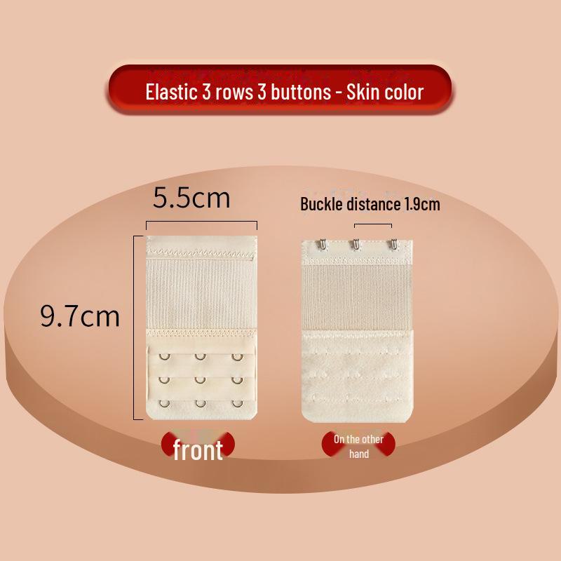 Extensie elastică pentru sutien cu cataramă din oțel inoxidabil - 2x3, 3x3, 4x4 rânduri