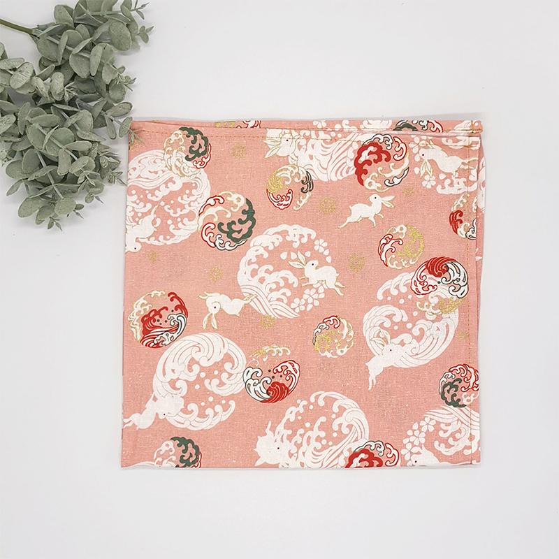 Japanischer Stil Einwickeltuch Taschentuch Furoshiki Baumwolle Bronzierter Stoff Für DIY Bento Einwickeltuch Geschenkbox Verpackung
