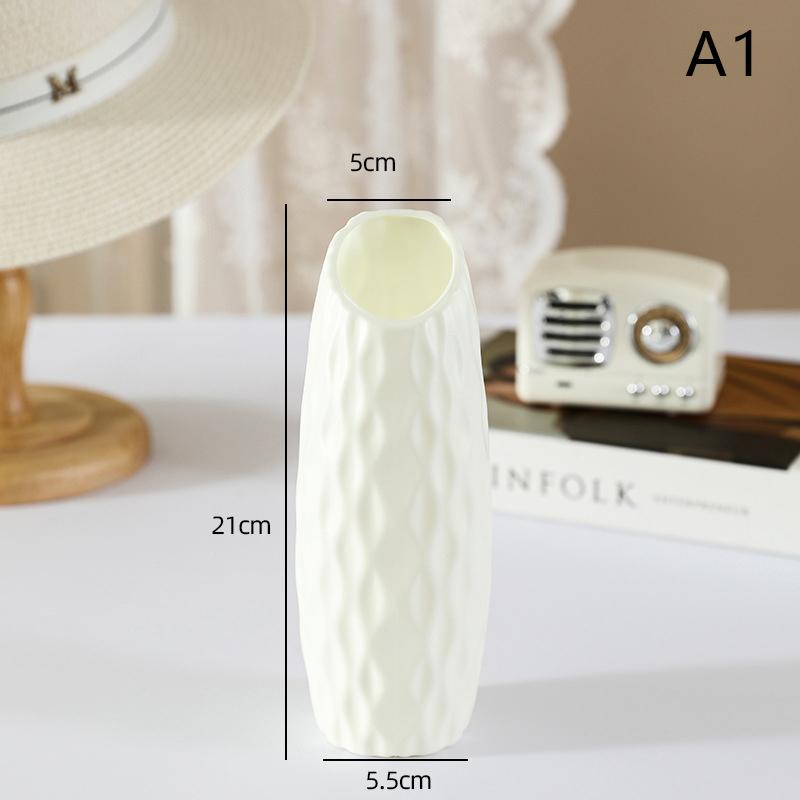 Nordická plastová váza na květiny Hydroponický květináč Váza Dekorace Domácí stůl Dekorativní vázy na květiny Dekorace