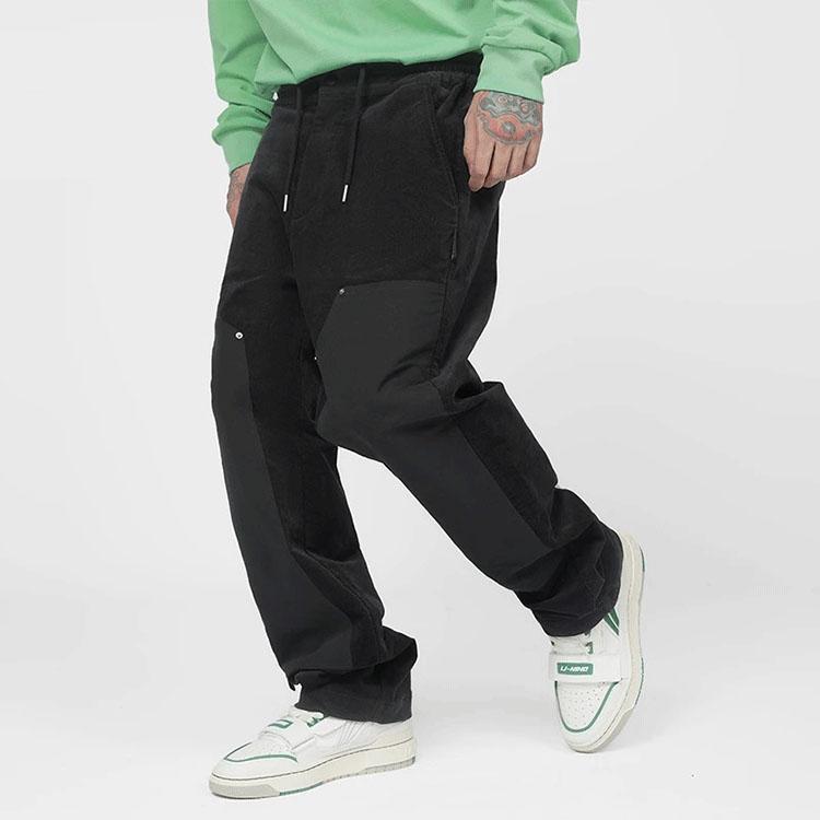 Li-Ning Badfive Sichuan Straight-Leg Loose Casual Pants Men Bottoms Black AKXR633-2