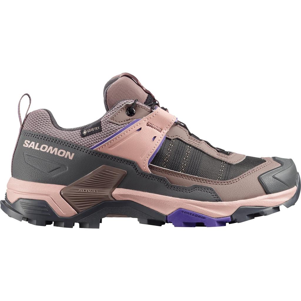 Salomon X Ultra 5 Gore-Tex Round Toe Classic Sports Shock Absorbing Non-Slip Wear-Resistant Breathable Low-Top Hiking Shoes Women hiking shoes 491403