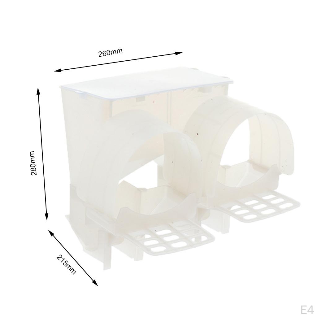 Automatic Trough Birds Cups Feeder Drinking Basin for Wilds Parrots