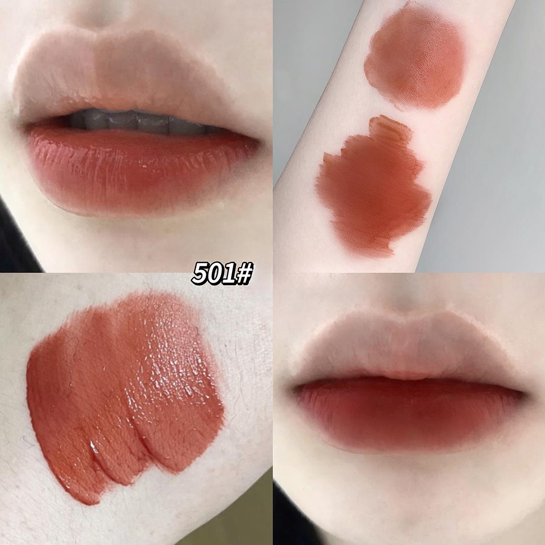 Прозрачный водный туман, глазурь для губ, увлажняющий мягкий туман, матовая помада, красочный долговечный антипригарный блеск для губ