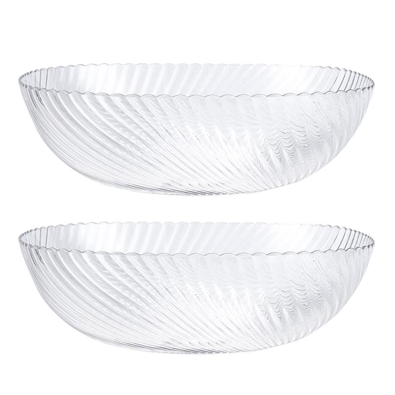 CAIZHI Light Luxury Fruit & Snack Serving Plates (Two-Pack)