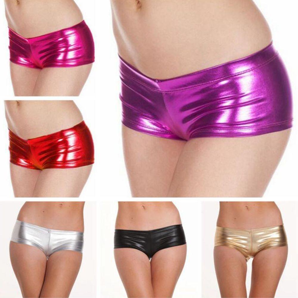 Lingerie Intimates & Sleep Fashion PVC Leather Look for Women Underwear Thongs Boxer Panties