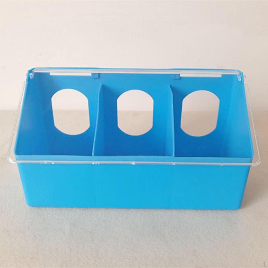 Pigeon Two Hole Hanging Cage Box, Dove Bird Slot Feeder, Food Feeding Box