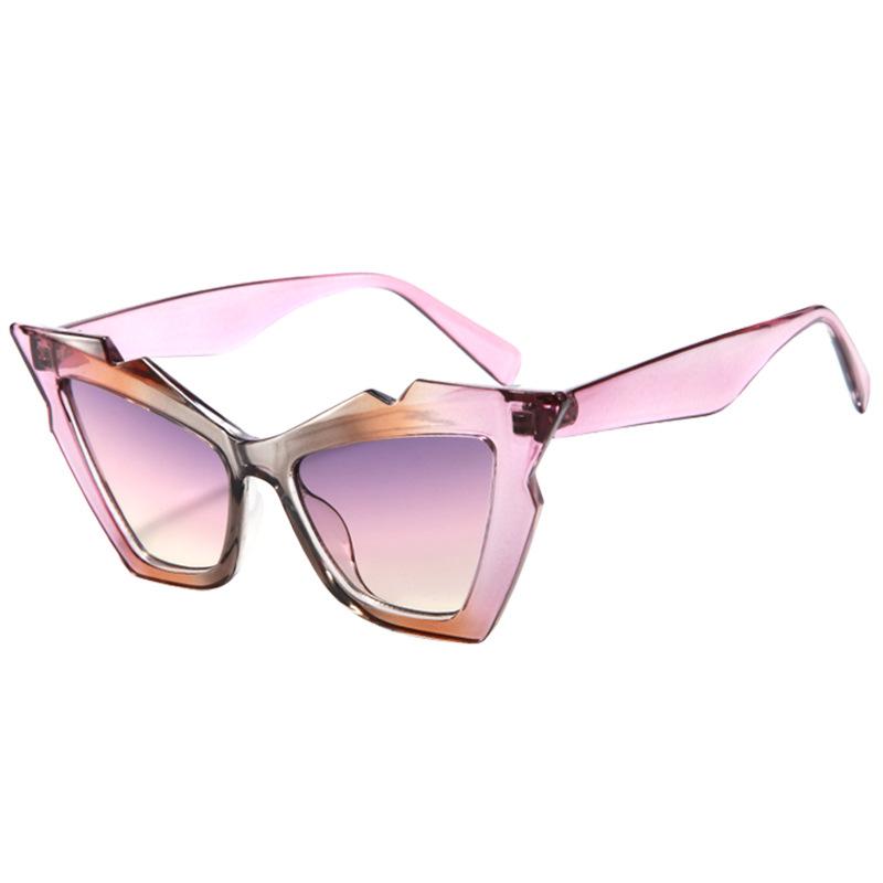 JYL Retro Red Cat Eye Sunglasses UV400 Women Colorful Vintage Stylish / T22148