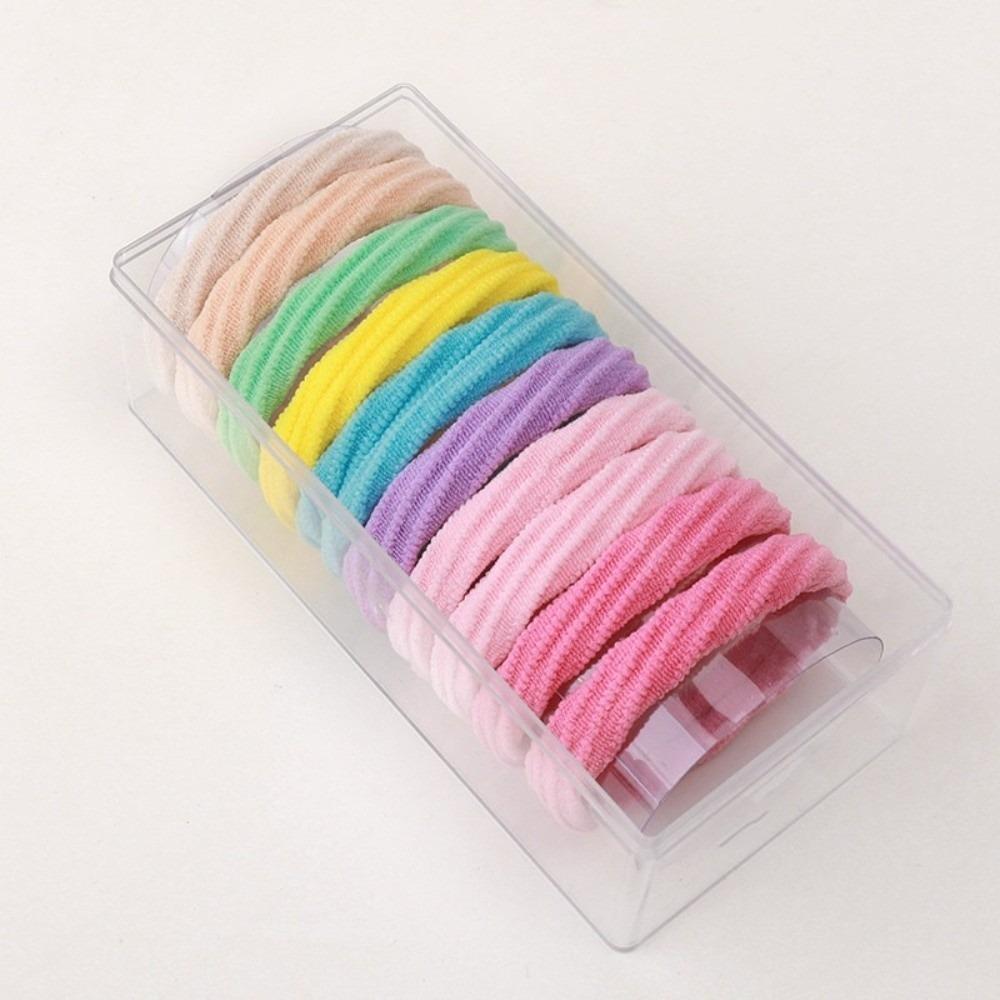 5/10PCS Durable Mix Color Hair Ties High Elasticity Styling Decoration Scrunchies Bold Thickened Hair Band for Women Girls