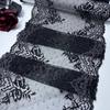 20cm Wide Black Stretchy Lace, Spandex Sewing Lace Trim for Lingerie, Bra, Underwear, Dress, Garment, DIY Crafting (20cm Wide)