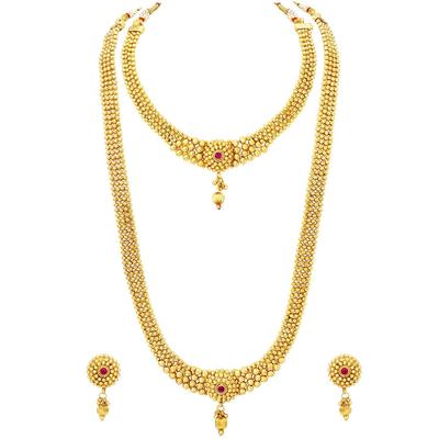 Conjunto de Joias Nupciais Maharani Haar Tradicional Presente para Mulheres
