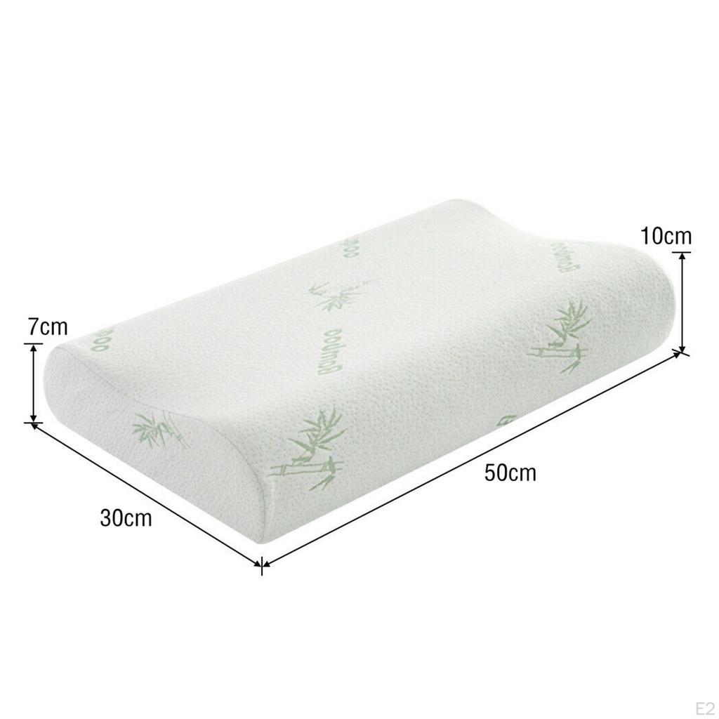 Bamboo Memory Foam Pillow Premium Slow Support Neck Head