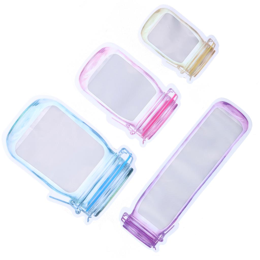 40 wiederverwendbare Lebensmittelaufbewahrungsbeutel, auslaufsicher, großes Fassungsvermögen, Reißverschluss, tragbar, ideal für Snacks zu Hause