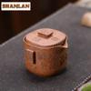 200ml Antique Yixing Purple Clay Teapots Handmade Hand Grab Pot Raw Ore  Wood-fired Porcelain Mud Tea Maker Kettle Zisha Tea Set