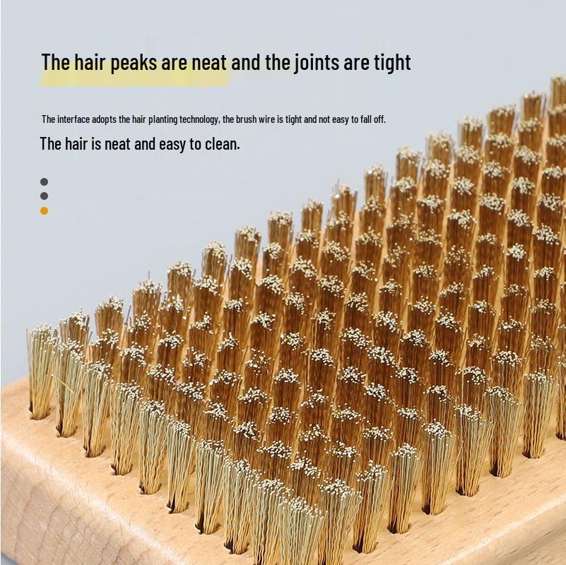 Ski Board Polishing Kit: Stain Removal Wax Brush Set with Brass, Nylon, and Horsehair Brushes