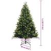 Artificial Foldable Christmas Tree with 300 LEDs Green 210 Cm