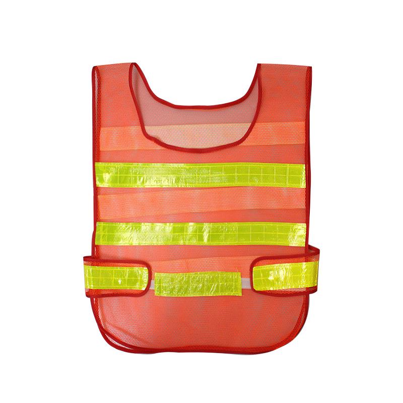 Multi-Pocket Reflective Vest for Sanitation & Construction with Printing