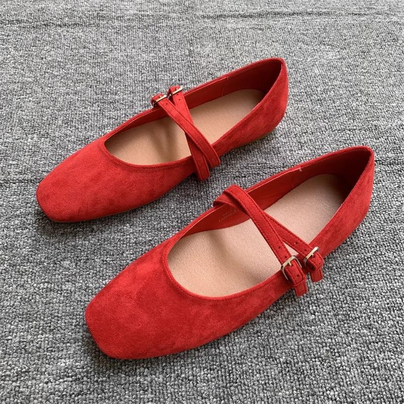 Fashion Flat Shoes for Women's Spring Autumn 2025 New Round Toe Mary Jane Casual Plus Size 42 43 44 Women's Shoes Ladies Loafers