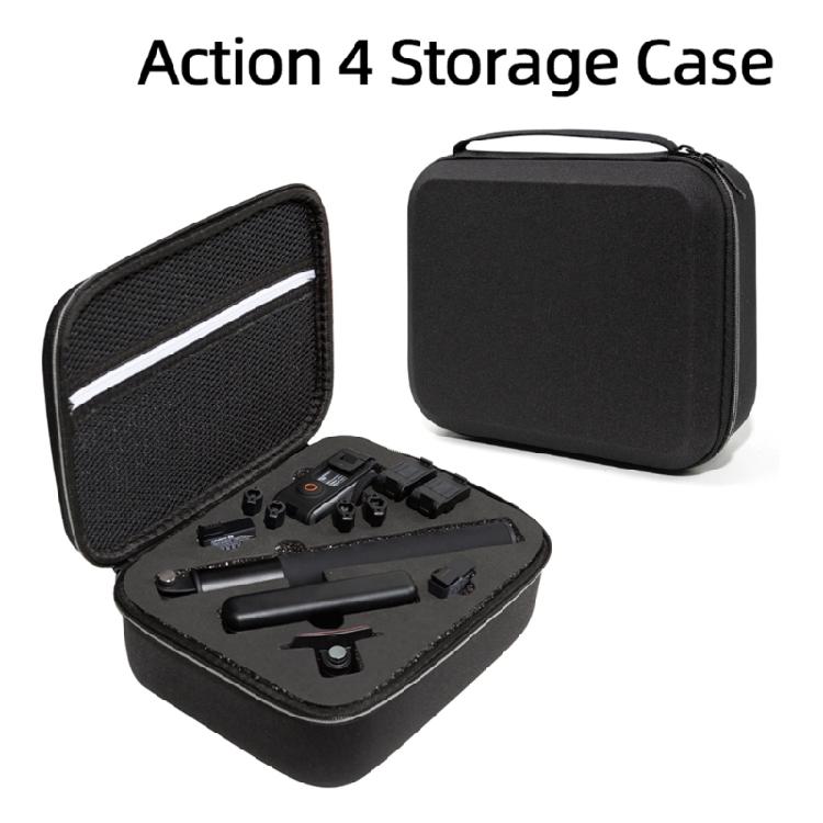 PU Hard Case For DJI Osmo Action 4 Camera Carrying Storage Case for Home Office