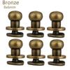 10Pcs Hot Sale Round Garment Rivets Monk Head Screws Brass Nail Cloth Button Bag Shoes Leather Crafts Sewing Accessories